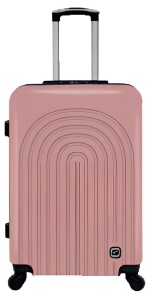 Пластиковый чемодан на колесах с кодовым замком большой, размер L Airport 34588 AU  фото, kupilegko.ru