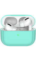 Чехол Deppa для футляра наушников Apple AirPods Pro, силикон, мятный  фото, kupilegko.ru