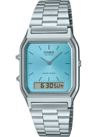 Японские наручные мужские часы Casio AQ-230A-2A1. Коллекция Vintage  фото, kupilegko.ru