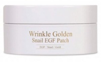 Омолаживающие патчи с улиточным муцином и EGF Wrinkle Golden Snail EGF Patch  фото, kupilegko.ru