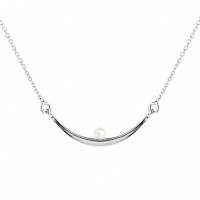 Серебряное колье, серебро, жемчуг, NP3765  фото, kupilegko.ru