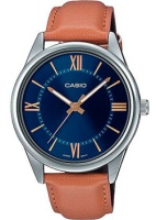 Японские наручные мужские часы Casio MTP-V005L-2B5. Коллекция Analog  фото, kupilegko.ru
