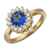 Золотое кольцо, золото, бриллиант, 01K643167-3  фото, kupilegko.ru