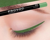 Гелевая подводка в карандаше для глаз Provoc gel eye liner (PV0077, 77, Малахит, шиммер, 1 шт, 1 шт)  фото, kupilegko.ru