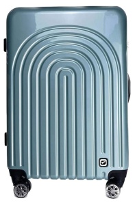 Пластиковый чемодан на колесах с кодовым замком большой, размер L Airport 110182 AU  фото, kupilegko.ru