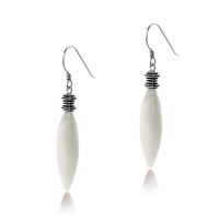 Серьги серебро, сережки серебро, перламутр, NP955  фото, kupilegko.ru