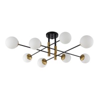 Потолочная люстра Crystal Lux Fidel PL8 Black  фото, kupilegko.ru