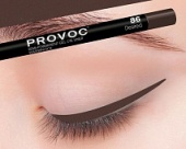 Гелевая подводка в карандаше для глаз Provoc gel eye liner (PV0086, 86, шоколадный, 1 шт, 1 шт)  фото, kupilegko.ru