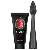 Набор Пилинг-гель от чёрных точек и массажная щёточка Double Dare Omg I.M. Buddy Mini Brush  фото, kupilegko.ru