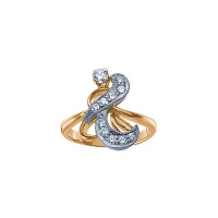 Золотое кольцо, золото, бриллиант, 15277RS  фото, kupilegko.ru