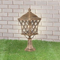 Уличный наземный светильник Elektrostandard Cassiopeya Cassiopeya S черное золото (GL 1018S)  фото, kupilegko.ru