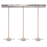 Подвесная светодиодная люстра Gerhort G61033/3CR+RD WT  фото, kupilegko.ru