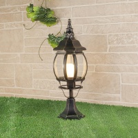 Уличный наземный светильник Elektrostandard 1001 1001S черное золото / 9913-D (GL 1001S)  фото, kupilegko.ru