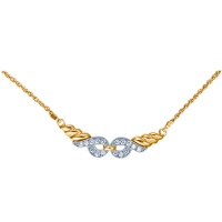 Золотое колье, золото, бриллиант, 15505RS  фото, kupilegko.ru