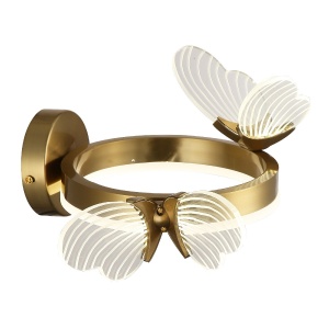 Бра, светодиодный светильник настенный накладной Gerhort G61367/2wBRS  фото, kupilegko.ru