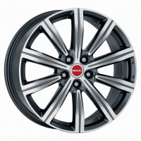 Литые колесные диски MAK Birmingham 8.5x19 5x120 ET49 D72.6 Серый с полированной лицевой частью (F8590IRQM49IRR)  фото, kupilegko.ru