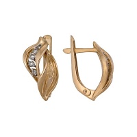 Золотые серьги, сережки золото, бриллиант, A1000212754  фото, kupilegko.ru