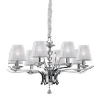 Подвесная люстра Ideal Lux Pegaso SP8 Bianco 059242  фото, kupilegko.ru