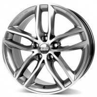 Литые колесные диски BBS SX Platinum 8.5x19 5x114.3 ET45 D82 Серебристый тёмный с полированным ободом (10018441)  фото, kupilegko.ru
