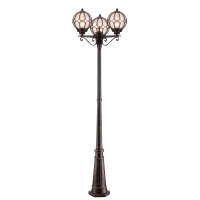 Столб фонарный уличный Maytoni Via O023FL-03G  фото, kupilegko.ru