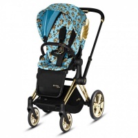 Прогулочная коляска Cybex Priam III by Jeremy Scott Сherubs Blue  фото, kupilegko.ru