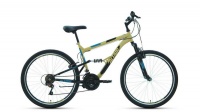 Велосипед ALTAIR MTB FS 26 1.0 (26" 18 ск. рост 16") 2020-2021, бежевый/черный, RBKT1F16E002 Altair  фото, kupilegko.ru