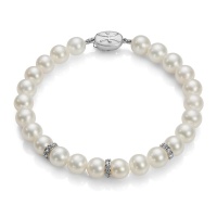 Браслет жемчуг, серебро, NP1579  фото, kupilegko.ru
