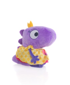 Мягкая игрушка со звуком Тира в короне Диносити 102681 GU  фото, kupilegko.ru