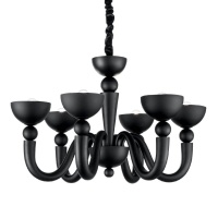 Подвесная люстра Ideal Lux Bon Bon SP6 Nero 140339  фото, kupilegko.ru