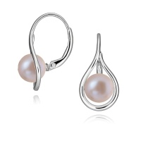 Серьги серебро, сережки серебро, жемчуг, NP4428  фото, kupilegko.ru