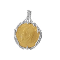 Серебряный кулон, серебро, монета, 3150m  фото, kupilegko.ru