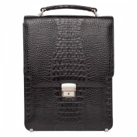 Портфель вертикальный Gilbert Black Caiman Lakestone 523 LS  фото, kupilegko.ru