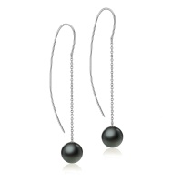 Серьги серебро, сережки серебро, жемчуг, NP4437  фото, kupilegko.ru