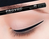 Гелевая подводка в карандаше для глаз Provoc gel eye liner (PV0099, 99, Черный голографический, 1 шт, 1 шт)  фото, kupilegko.ru