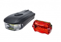 Фонари, комплект (LED перед.+зад.), SH-A08, LED, 8 диодов, 3 режима работы (FWD3265348) Forward  фото, kupilegko.ru