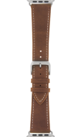 Ремешок  InterStep Classic для Apple Watch 38/40mm, кожа, коричневый  фото, kupilegko.ru