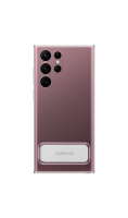 Чехол-крышка Samsung EF-JS908CTEGRU для Galaxy S22 Ultra с подставкой, поликарбонат / полиуретан, прозрачный  фото, kupilegko.ru
