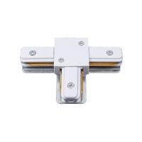 Соединитель для шинопроводов Т-образный Volpe UBX-Q122 G31 WHITE 1 POLYBAG UL-00006059  фото, kupilegko.ru