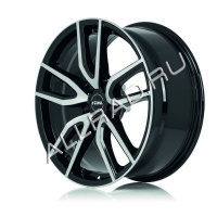 Литые колесные диски Rial Torino Black 7.5x17 5x100 ET40 D57.1 Diamond Black Front Polished (TOR75740V73-1)  фото, kupilegko.ru
