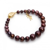 Браслет серебро с позолотой, жемчуг, NP1927  фото, kupilegko.ru