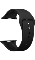 Ремешок  Deppa Band Silicone для Apple Watch 38/40 mm, силиконовый, черный  фото, kupilegko.ru