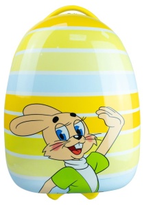 Детский чемодан на колесах пластиковый маленький, размер S Proffi Travel Ну, погоди - Заяц 101704 AU  фото, kupilegko.ru