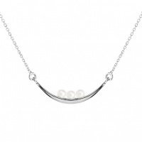 Серебряное колье, серебро, жемчуг, NP3776  фото, kupilegko.ru