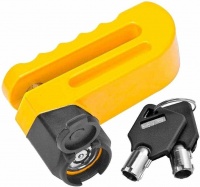 Замок 83217 на дисковый тормоз противоугонный (Желтый) Stels  фото, kupilegko.ru