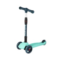 Самокат Самокат 3-х колесный Складной "Baby Delux" (2021), со Светящимися Колесами, Мятный, Maxiscoo, MSC-B0 MAXISCOO  фото, kupilegko.ru
