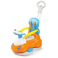 Машина-каталка 4 в 1 с родительской ручкой Weina  фото, kupilegko.ru