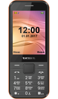 Мобильный телефон кнопочный Texet TM-302 Черно-красный  фото, kupilegko.ru