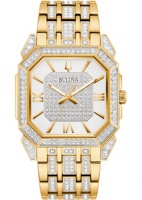 Японские наручные мужские часы Bulova 98A295. Коллекция Crystal Octava  фото, kupilegko.ru