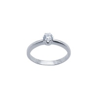 Золотое кольцо, белое золото, бриллиант, 71890RS  фото, kupilegko.ru