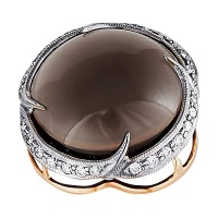 Золотая подвеска, золото, бриллиант, кварц, 90976RS  фото, kupilegko.ru